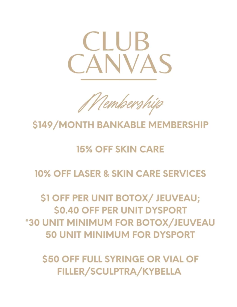 Membership Club Canvas | Oro Valley, AZ | Canvas Skin Clinic