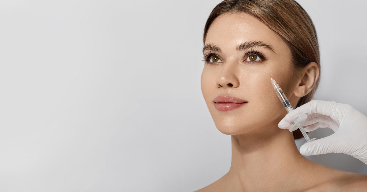 Jeuveau Treatment procedure for frown lines, demonstrating a non-surgical wrinkle relaxer at Canvas Skin Clinic in Oro Valley, AZ